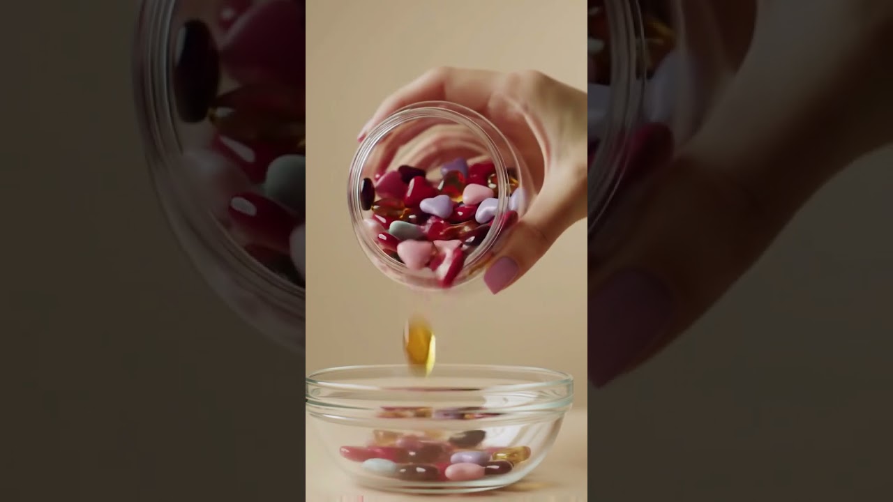 Realistic Heart Drop Scene, Glass Heart Transformation, Cinematic Toy Heart Display