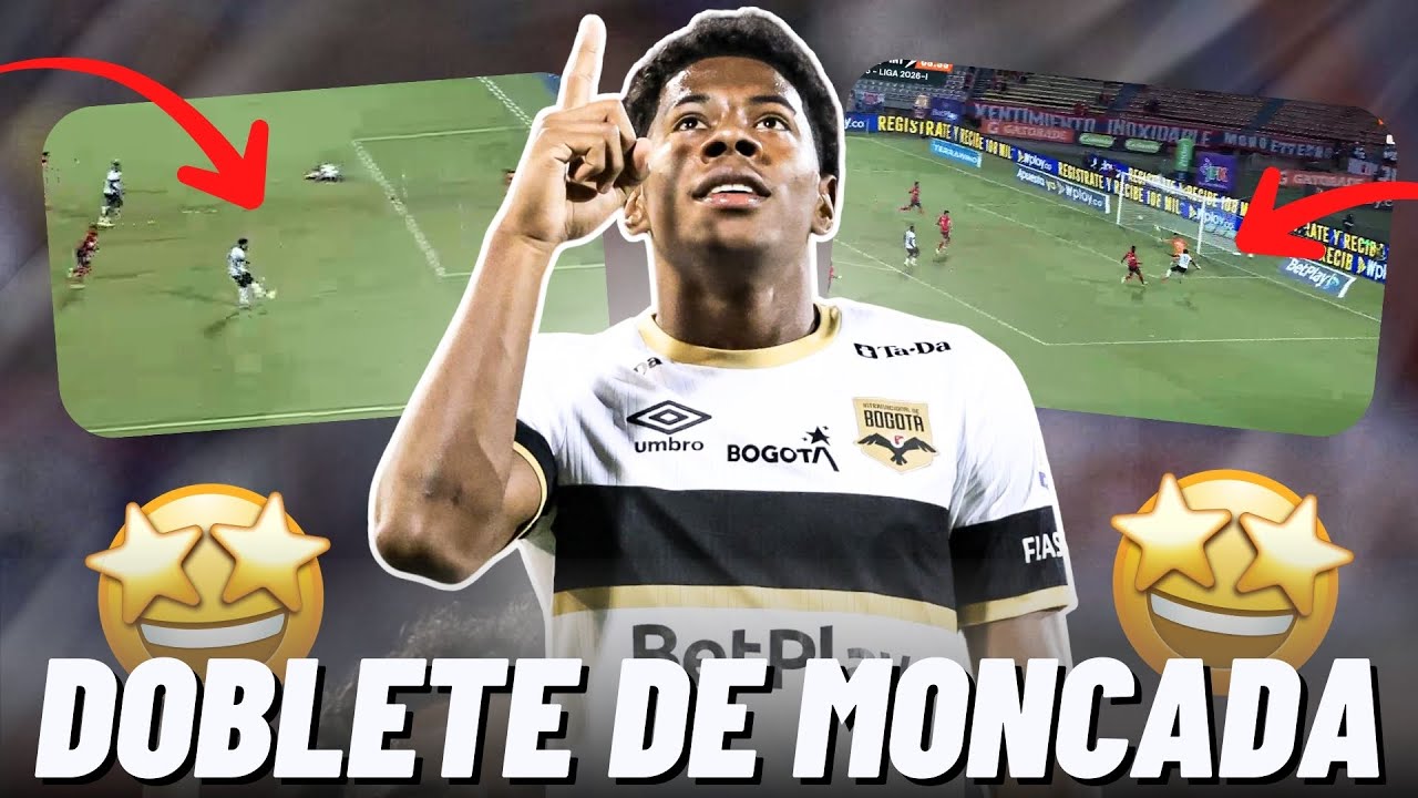 🚨LOCURA TOTAL! DERECK MONCADA ANOTA SU PRIMER DOBLETE DE GOLAZOS EN LA PRIMERA DE COLOMBIA🤩