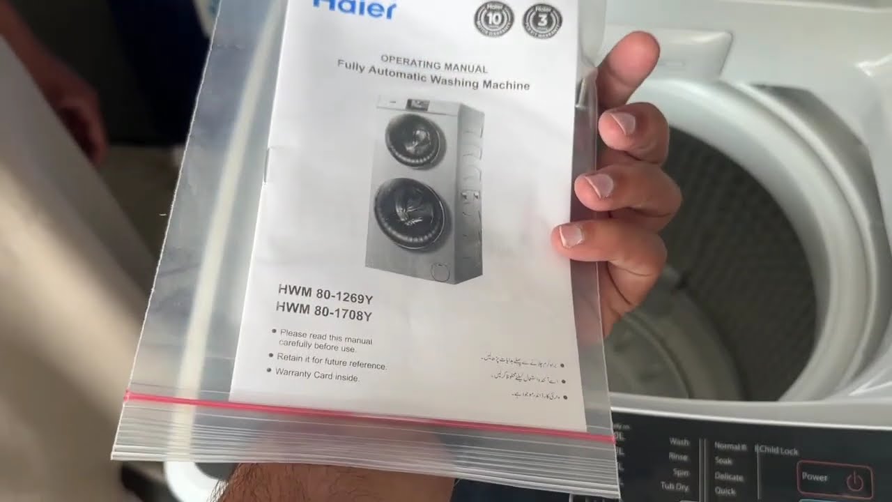 Unboxing & Use of 8kg Haier Automatic Washing Machine Model 80-1708