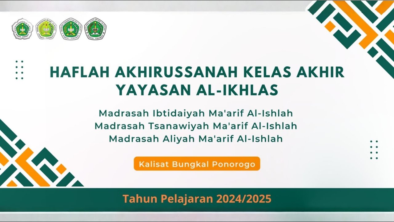 Live AKHIRUSSANAH KELAS AKHIR YAYASAN AL-IKHLAS KALISAT