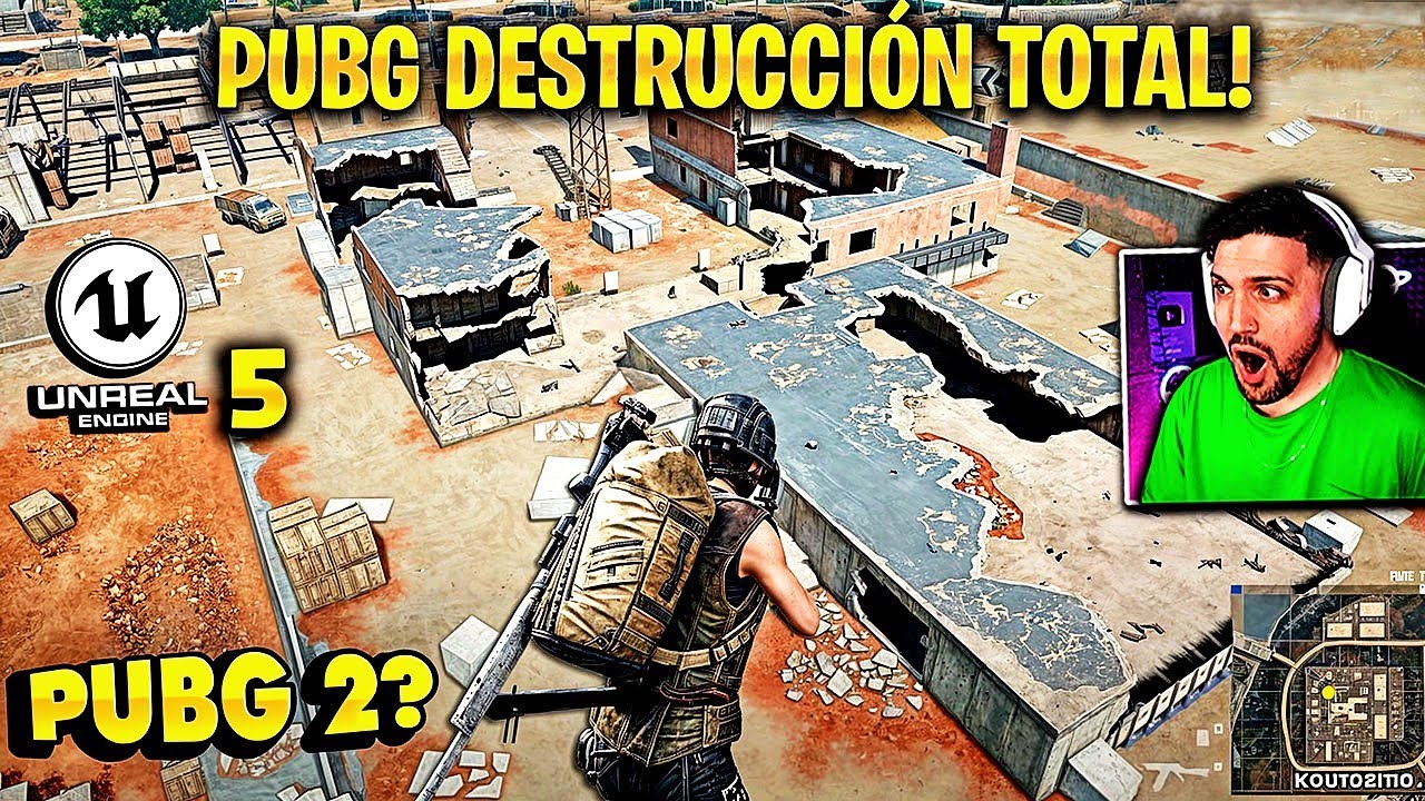 Jugu&eacute; al NUEVO MAPA de SANHOK con DESTRUCCION en PUBG! - PUBG 2 con UNREAL ENGINE 5?