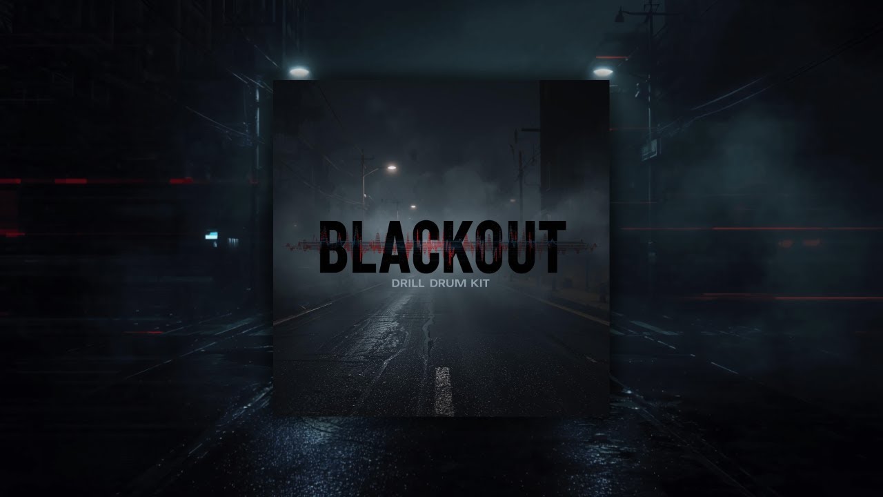 [FREE] [110+] BLACKOUT – UK / NY Drill Drum Kit 2025 (808s, Grime Bass, MIDI, Dark & Aggressive)