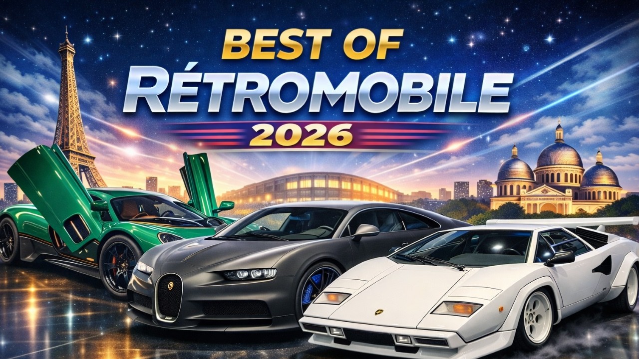 Les plus belles voitures de Rétromobile 2026 | Ferrari, Bugatti, Pagani & légendes auto