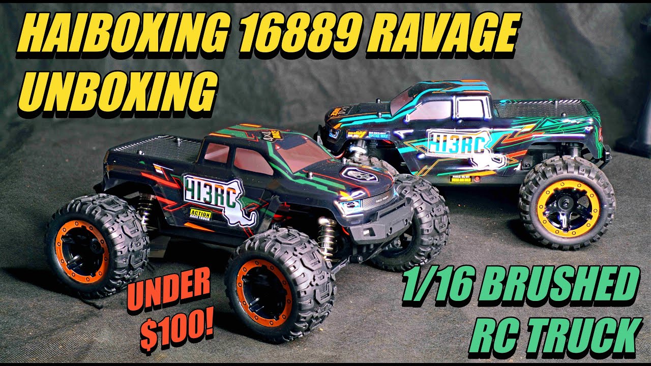 Haiboxing Ravage 16889 1/16 Brushed RC Truck - Best Budget RC Under $100 - Unboxing