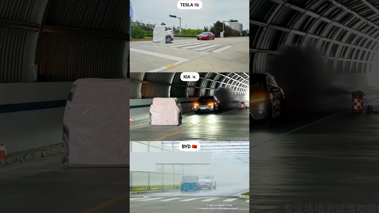 Tesla, KIA And BYD &ndash; Can AEB Stop for a Fake Car?