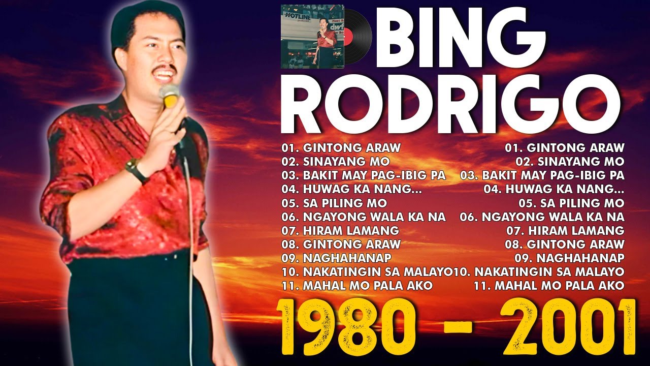 Best Of Bing Rodrigo ~ Greatest Hits Love Songs☀️OPM Tagalog Nonstop Playlist
