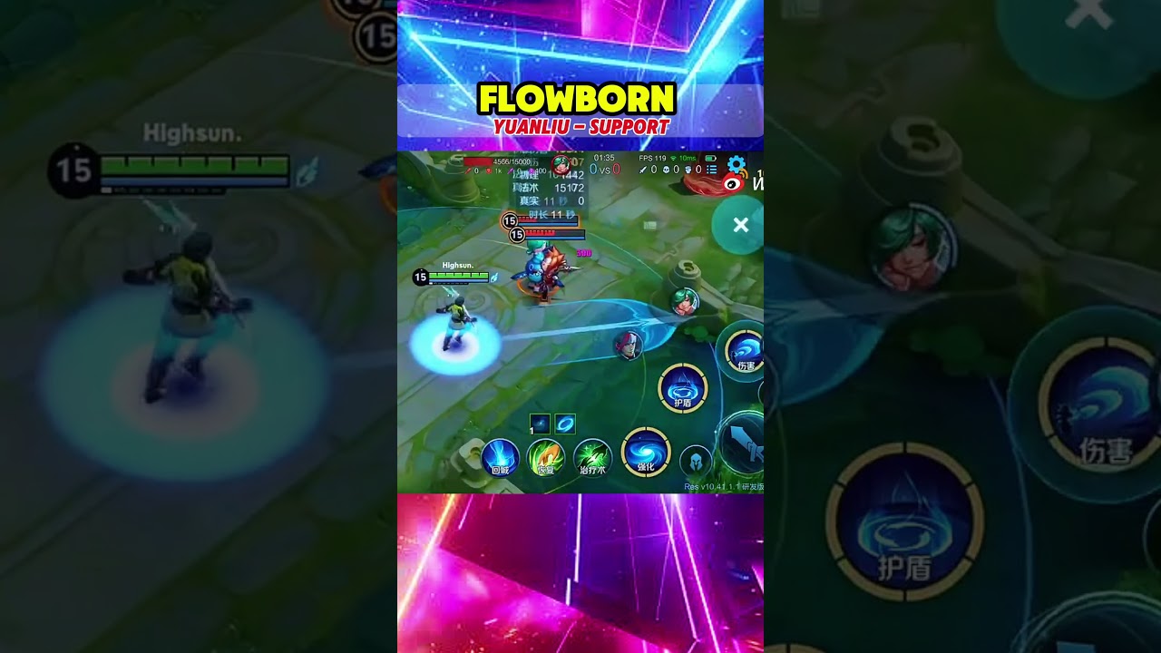 Flowborn / Yuanliu Support Class Showcase. #hokstudio  #HOKPLUS #HonorofKings #HOK #flowborn #kog
