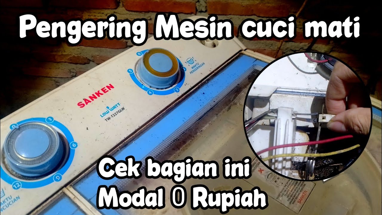 Memperbaiki Mesin cuci Pengering tidak berputar #mesincucirusak #memperbaikielektrik 