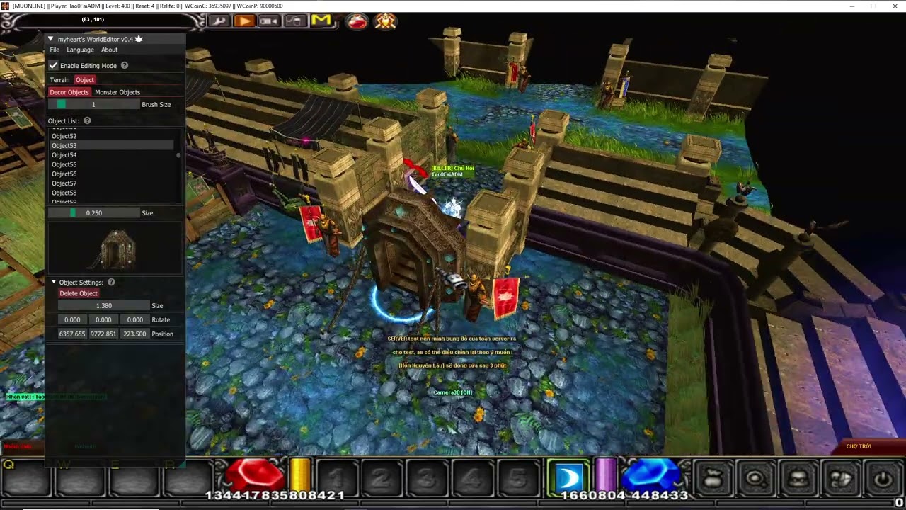 76.Chỉnh sửa terrain, object, thay đổi chi tiết map #muonline