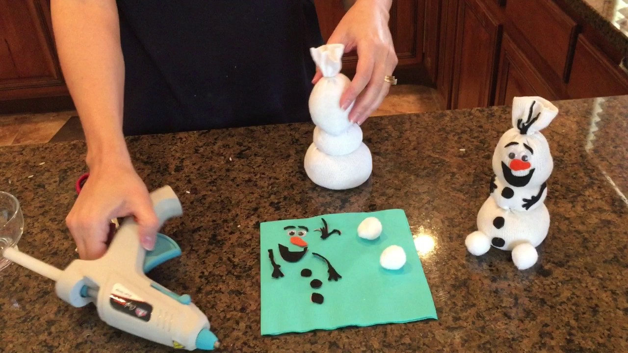 Olaf Sock Snowman Tutorial