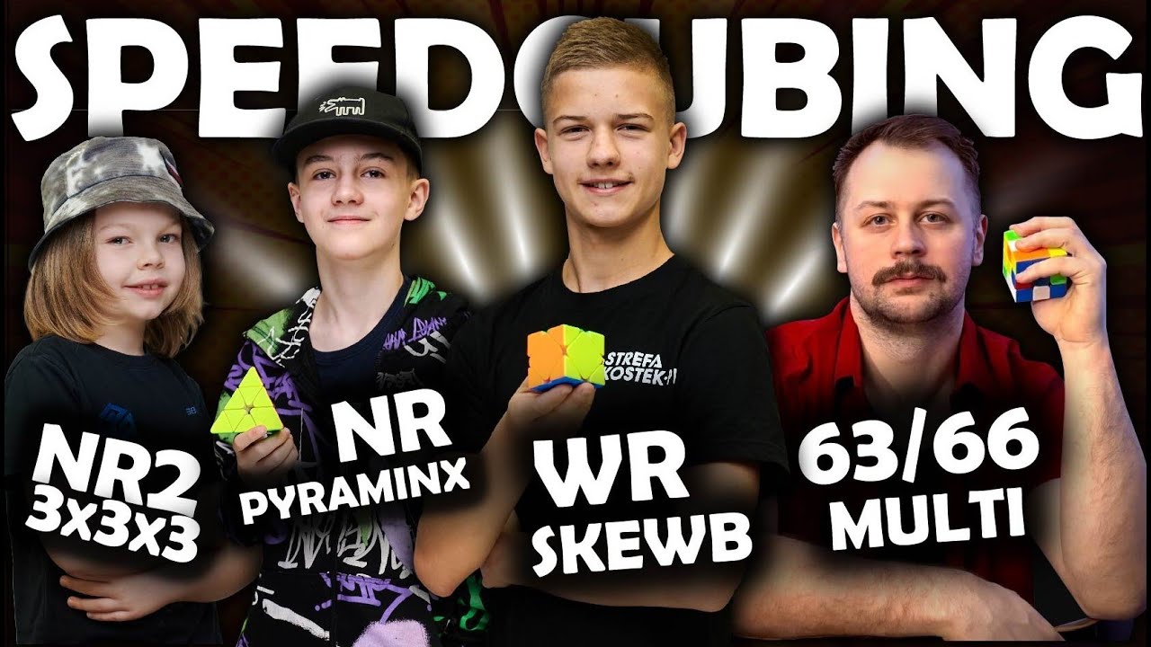 Polski WR Skewb, Clockowe szaleństwo, 63/66 kostek MULTI, Single 28.89 Megaminx, szał 3x3x3