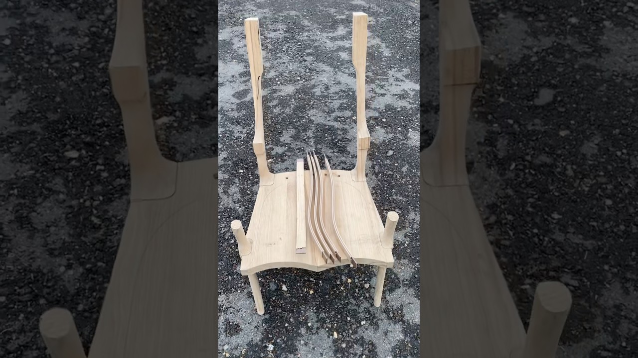 making a chair in style Sam Maloof, with armrests