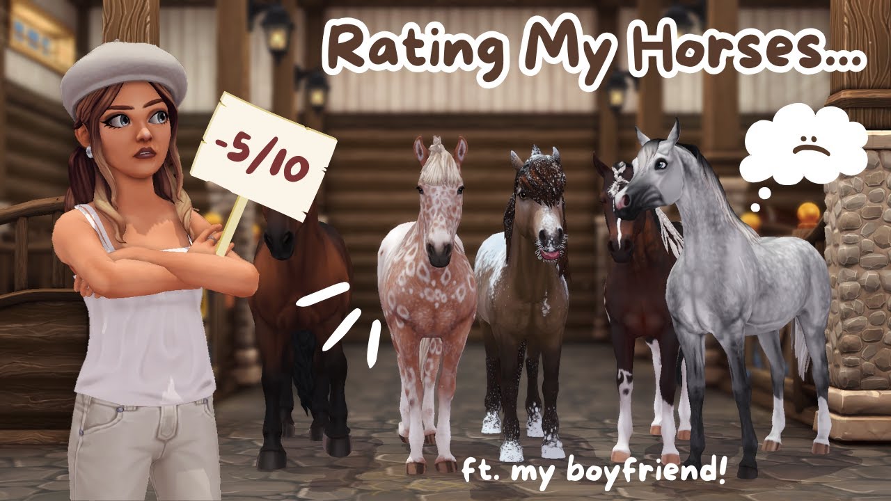 ОЦЕНКА МОИХ ЛОШАДЕЙ | при участии моего парня Star Stable Online