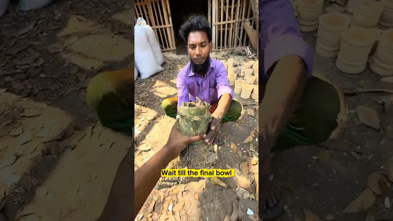Amazing Bamboo Roots Bowl Making Process | Handmade Craft #bamboocraft #woodcraft #amazing