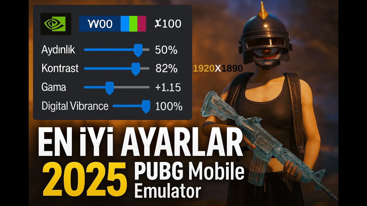 PUBG Mobile Emulator En İyi Ayarlar 2025 🔥 | NVIDIA + DPI + Renk Ayarları ile Ultra Netlik!