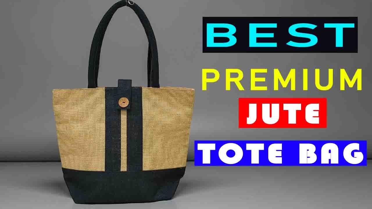 Stylish Eco Friendly Jute Tote Bag | Handmade Natural Bag Design | Eco-World Bags
