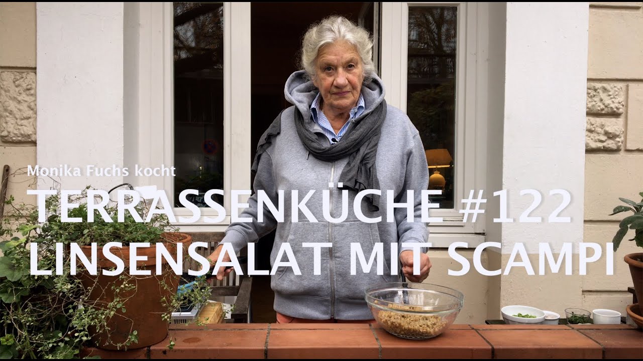 Raffinierter Linsensalat mit Scampi und Cranberries Terrassenküche #122