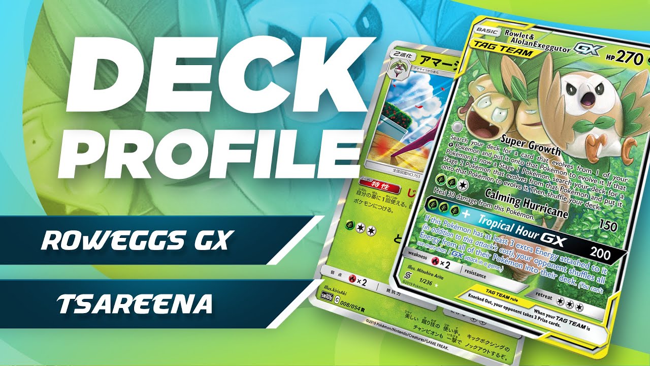Rowlet & Alolan Exeggutor GX / Tsareena Deck Profile (UPR - Unified Minds)