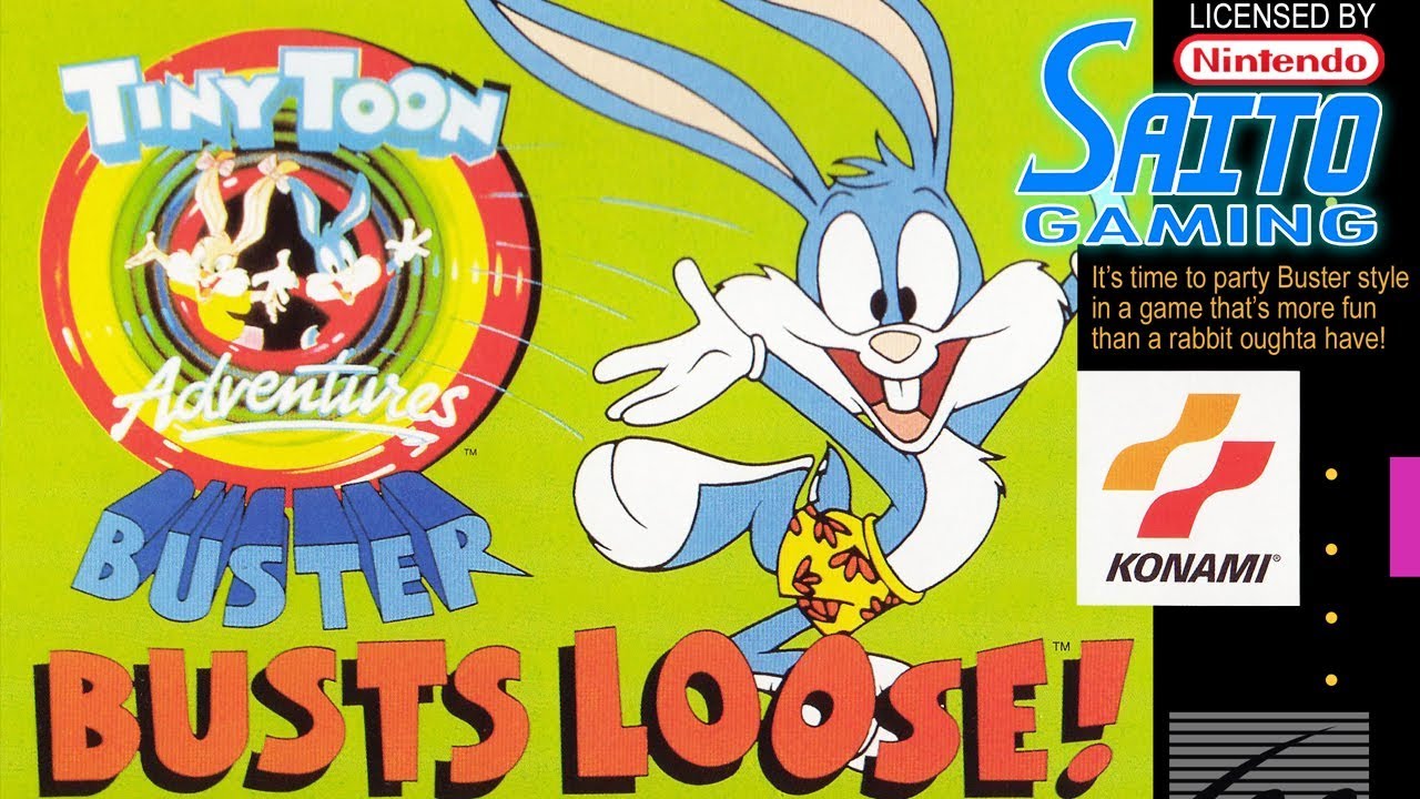 Tiny Toon Adventures: Buster Busts Loose! (SNES) Complete Playthrough (Challenge difficulty)