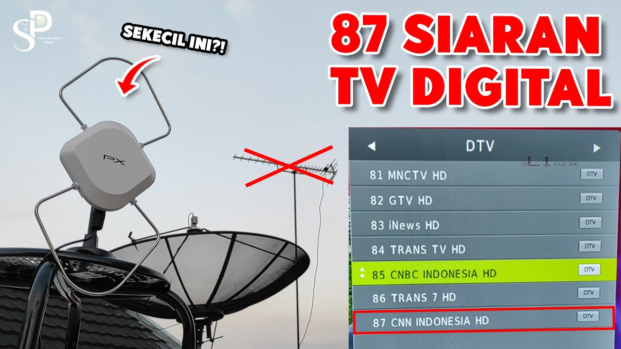 Antena TV Digital Terbaik Indoor Outdoor Saat Ini - REKOR JUMLAH SIARAN! | Review Antena PX HDA 5600