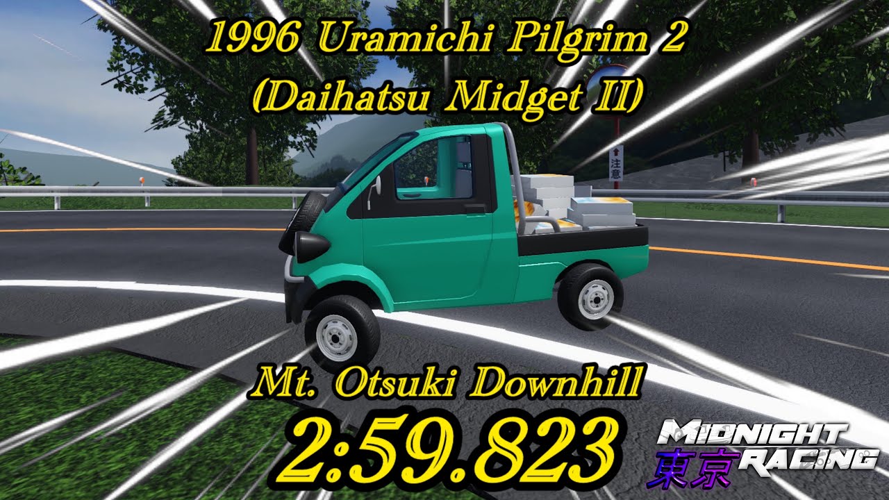 [2:59.823] Daihatsu Midget 2, Mt. Otsuki Downhill - Midnight Racing: Tokyo