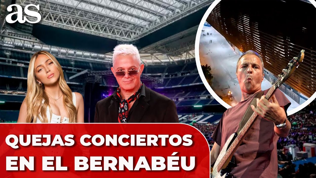 QUEJAS de los vecinos del BERNABÉU por el EXCESO de RUIDO durante los CONCIERTOS