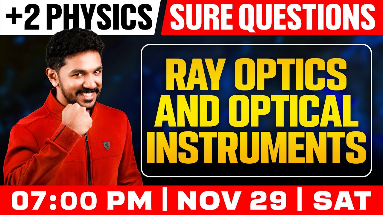 Plus Two Physics | Ray Optics And Optical Instruments   | Sure Question | Exam Winner