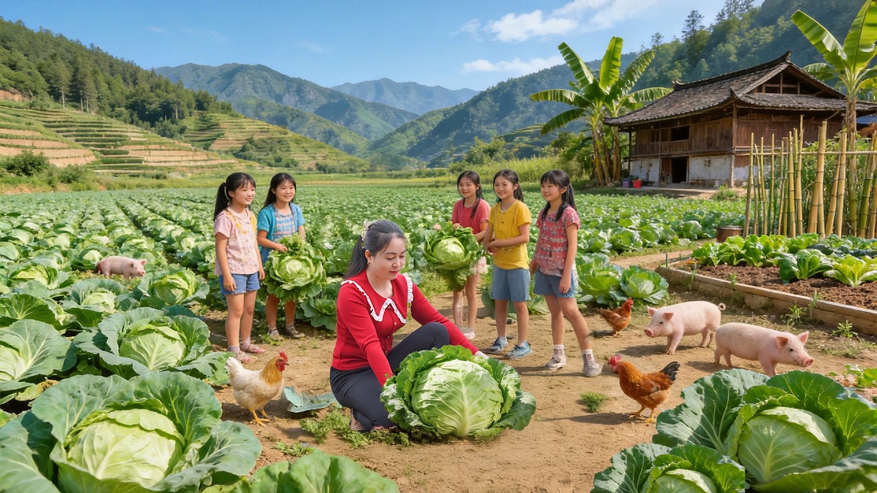 Incredible Cabbage Harvest - Harvesting Giant Cabbage in Rural Farm Go To Sell | Farm Farm TV