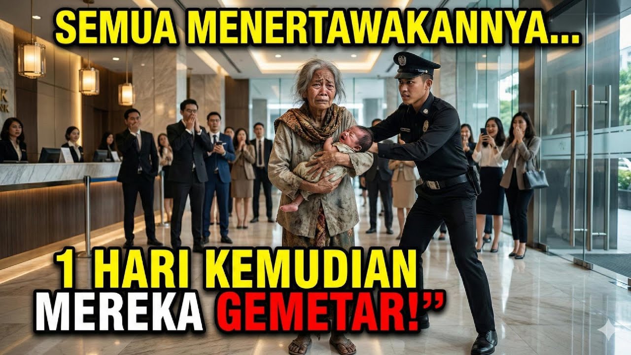 Nenek Lusuh Bawa Bayi Datang ke Bank, Pegawai Menertawakan… Endingnya Bikin Semua Sujud Menyesal!
