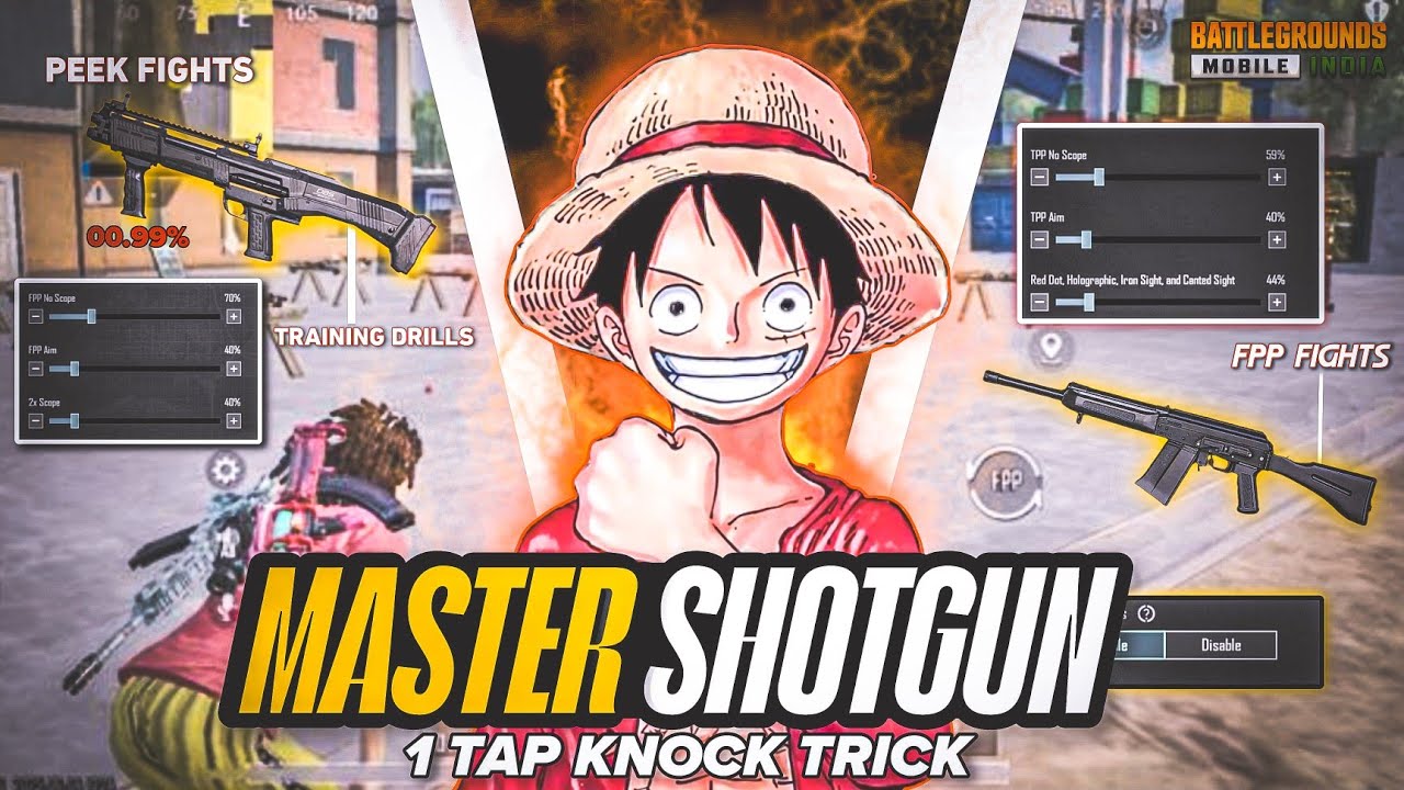 BGMI Best SHOTGUN Sensitivity 🔥 Your Own Shotgun Sensitivity in BGMI (💥Secret Tips!)