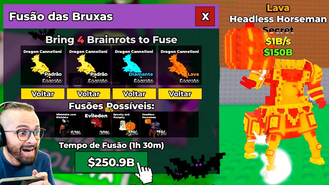 COLOQUEI O &Uacute;NICO DRAG&Atilde;O LAVA DO MUNDO NA M&Aacute;QUINA... E O IMPOSS&Iacute;VEL ACONTECEU no&nbsp;BRAINROT&nbsp;😱🔥