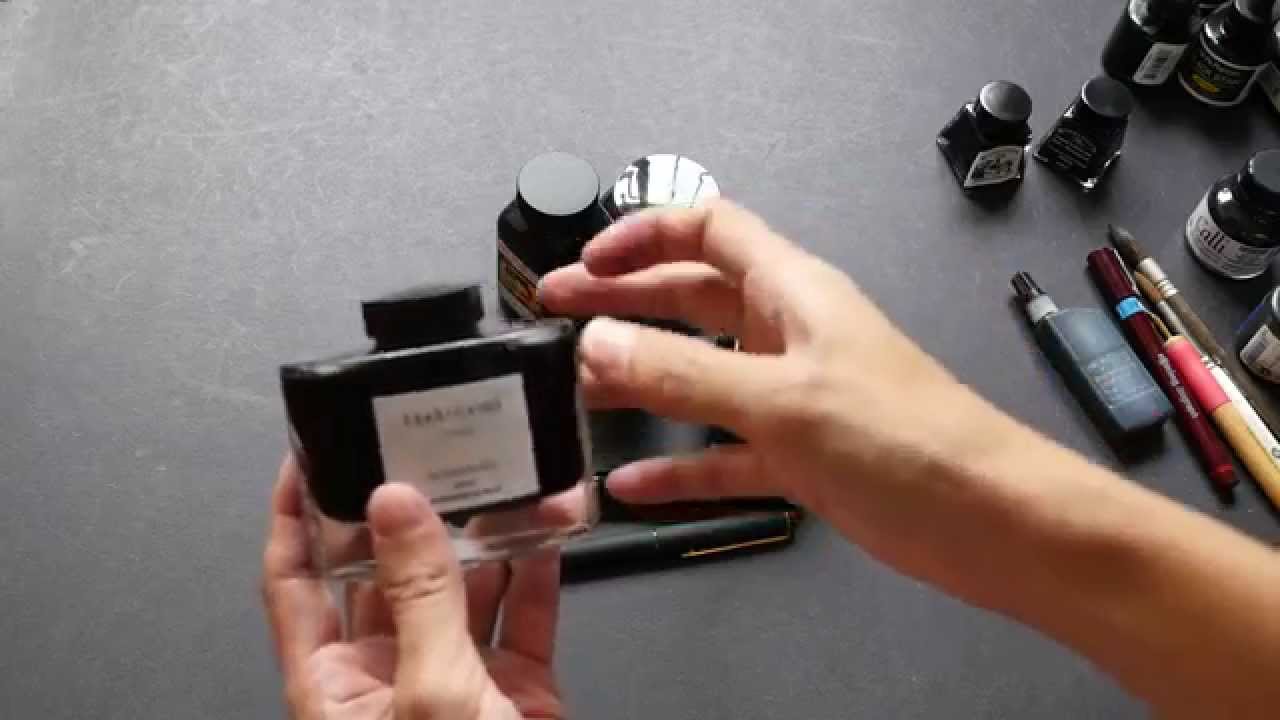 How to choose black ink for drawing and fountain pens