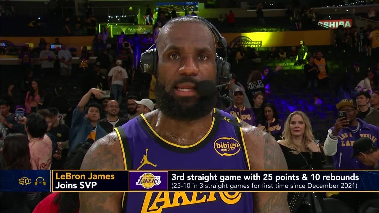 LeBron James talks conversation around basketball generations & Lakers' win vs. Clippers | SC