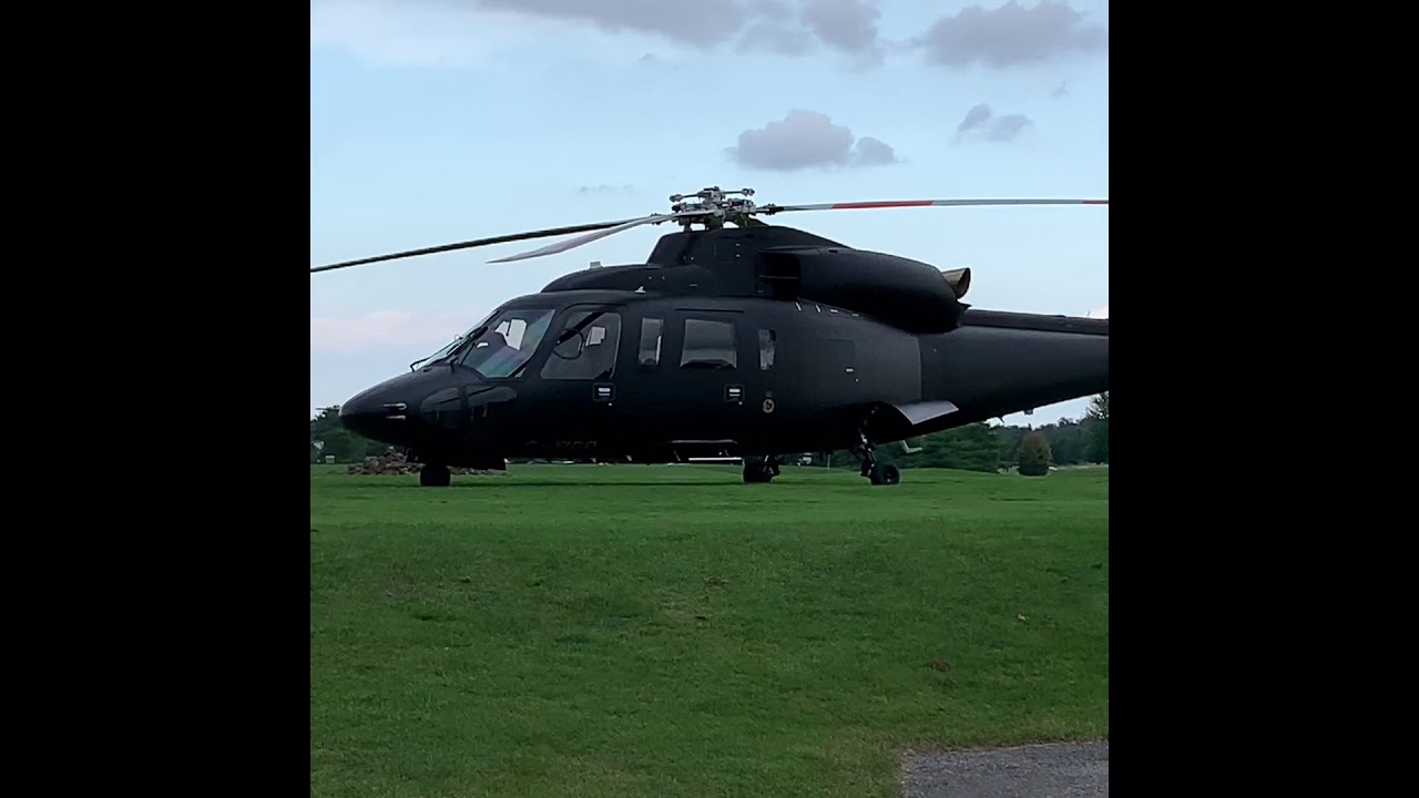 Never Before Seen Footage Of Sikorsky S-76D Helicopter Making Unexpected Landing On Golf Course