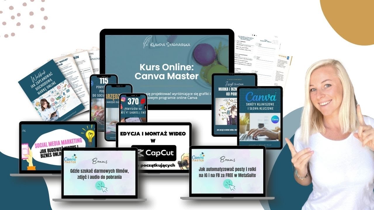 Canva Master - jedyny kurs projektowania w Canvie, jaki kiedykolwiek będziesz potrzebował!