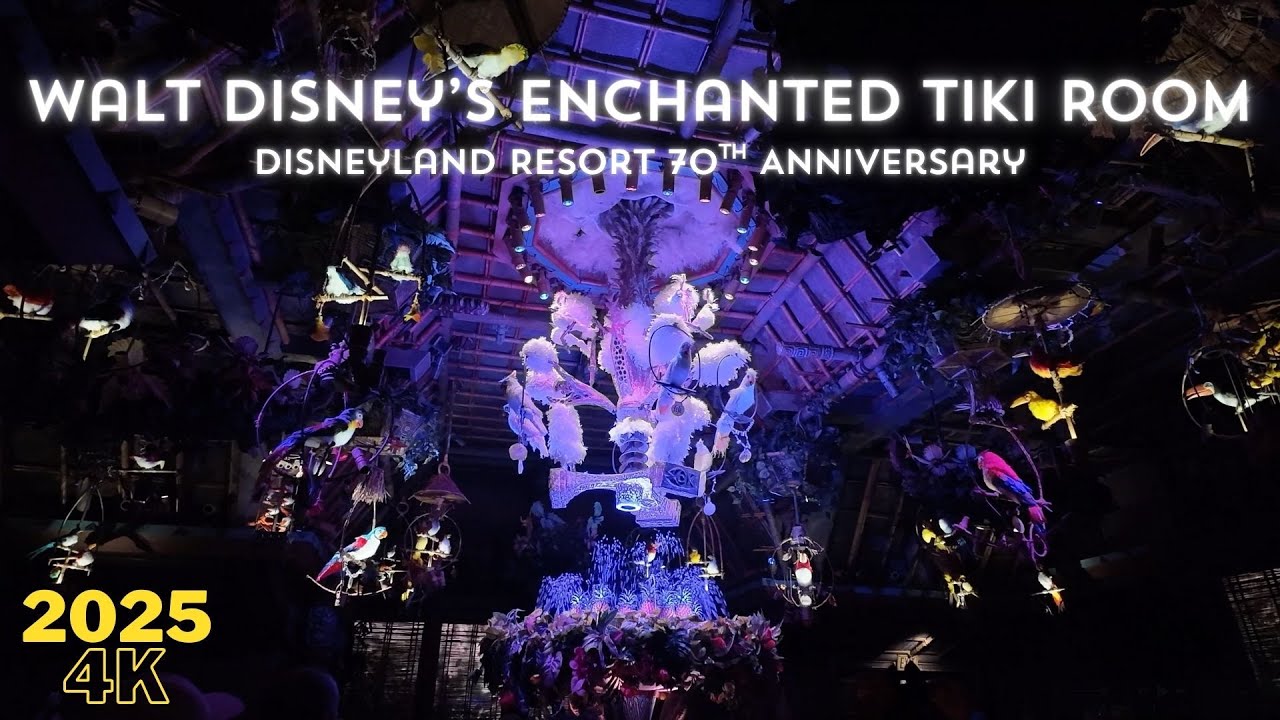 4K Walt Disney's Enchanted Tiki Room - Full Show - Disneyland Park - Disneyland Resort - August 2025