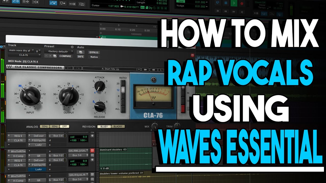 How To MIX & MASTER Rap Vocals W/ Waves Essential On Pro Tools Intro