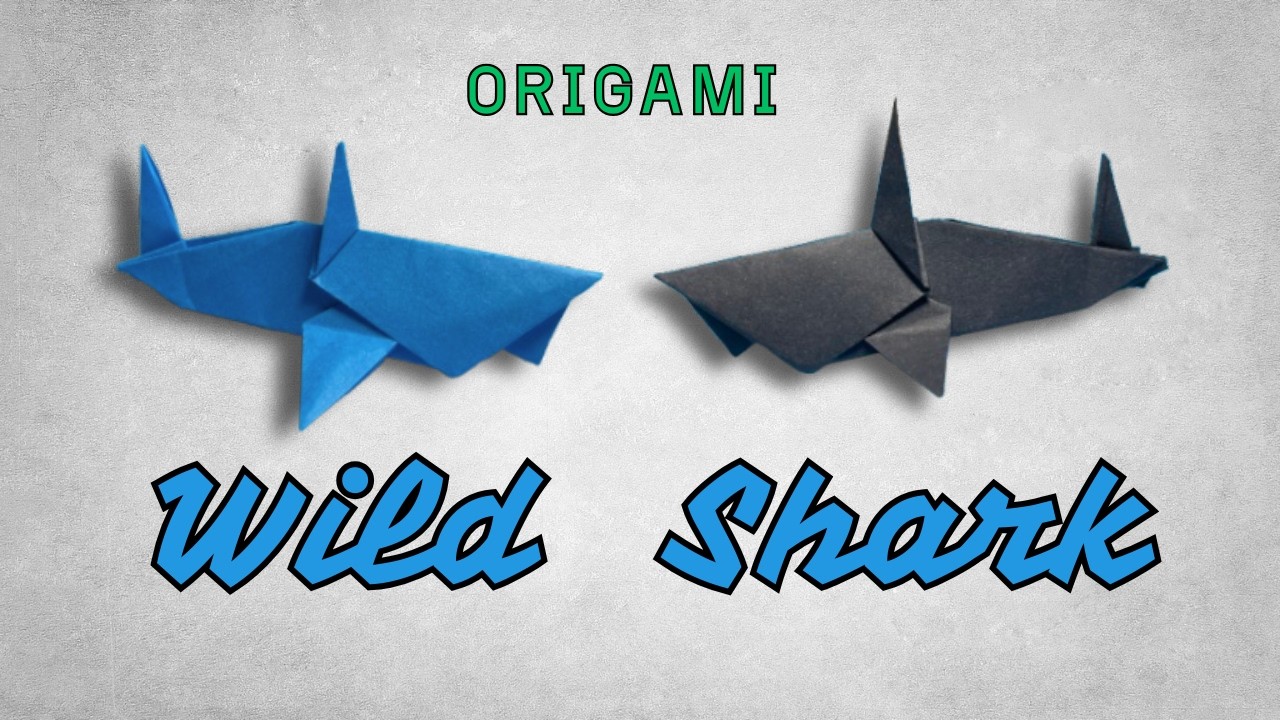 Paper Jaws: Great White Shark | How to Make an Origami Great White Shark | Easy Origami Tutorial