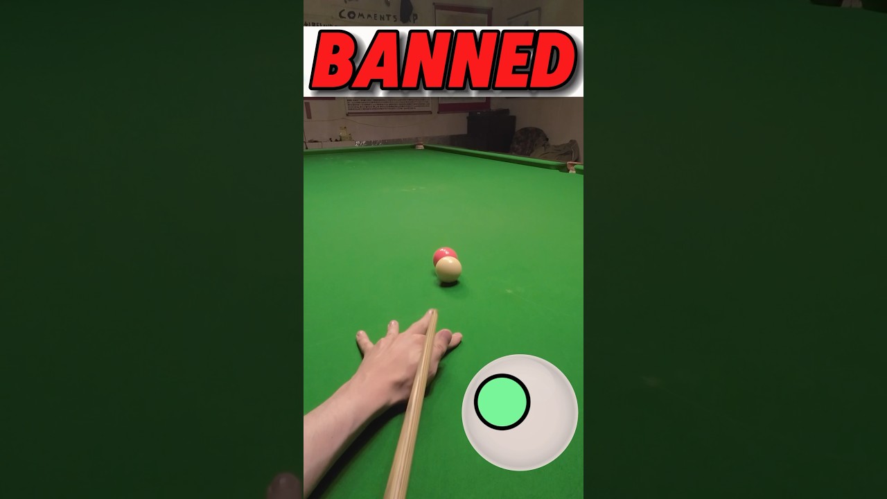 Snooker Banned Shots 😱 GoPro Headcam POV