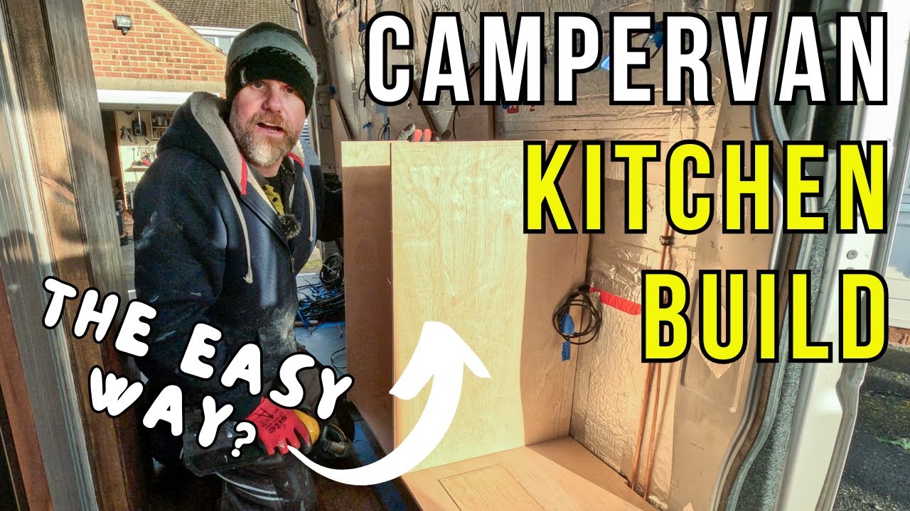 sprinter van conversion, kitchen built part 1
