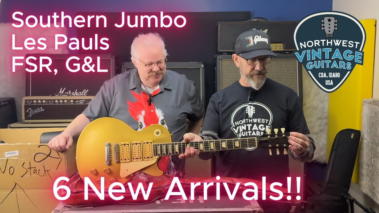 6 New Arrivals - Gibson Custom Shop, G&L USA and more!!