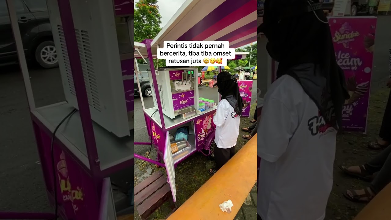 Omset ratusan juta perbulan jualan es krim 🤪😍 #eskrim #paketusahamurah #perintis #usaha
