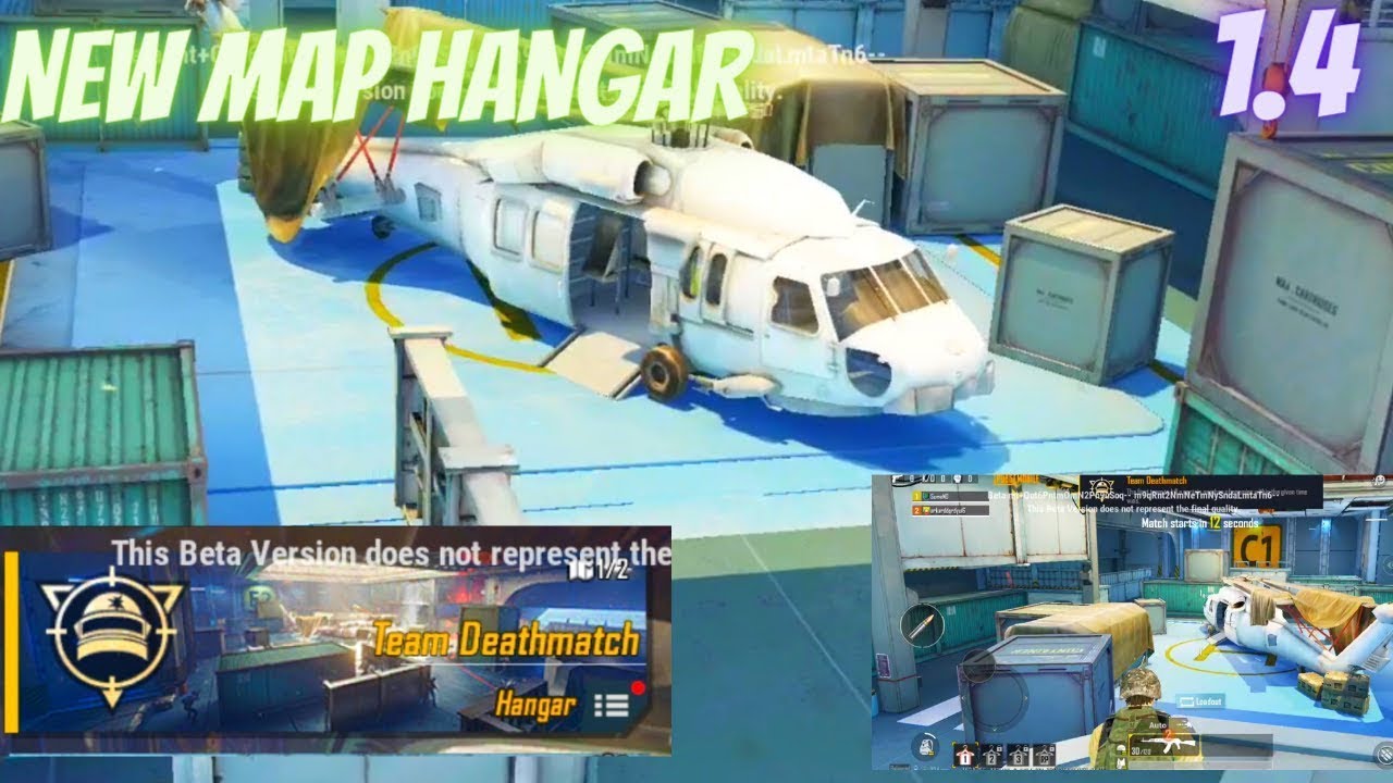 NEW TDM MAP HANAGR | FIRST GAMEPLAY OF HANGAR MAP - PUBG MOBILE