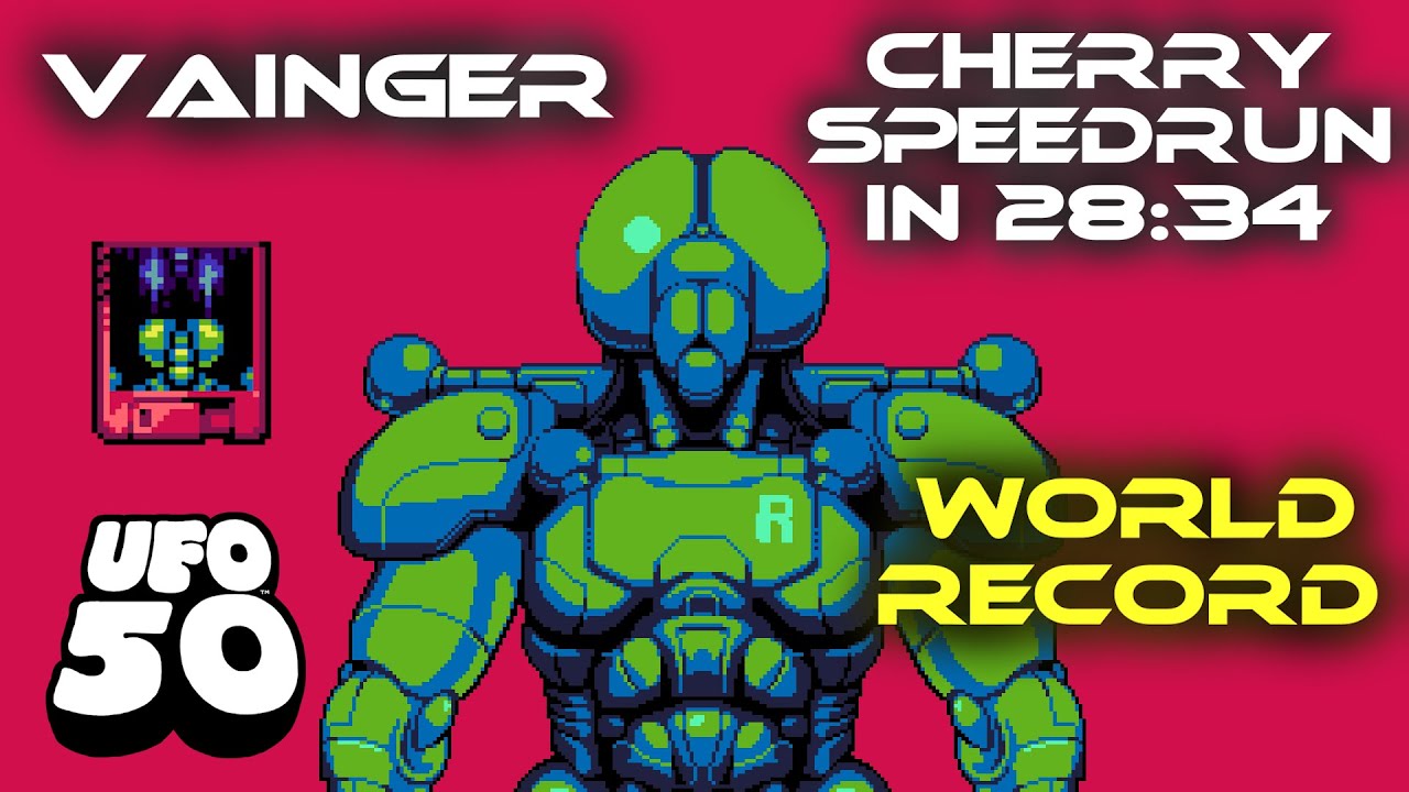 [Former World Record] UFO 50 speedrun in 28:34.125 (Vainger, Cherry)
