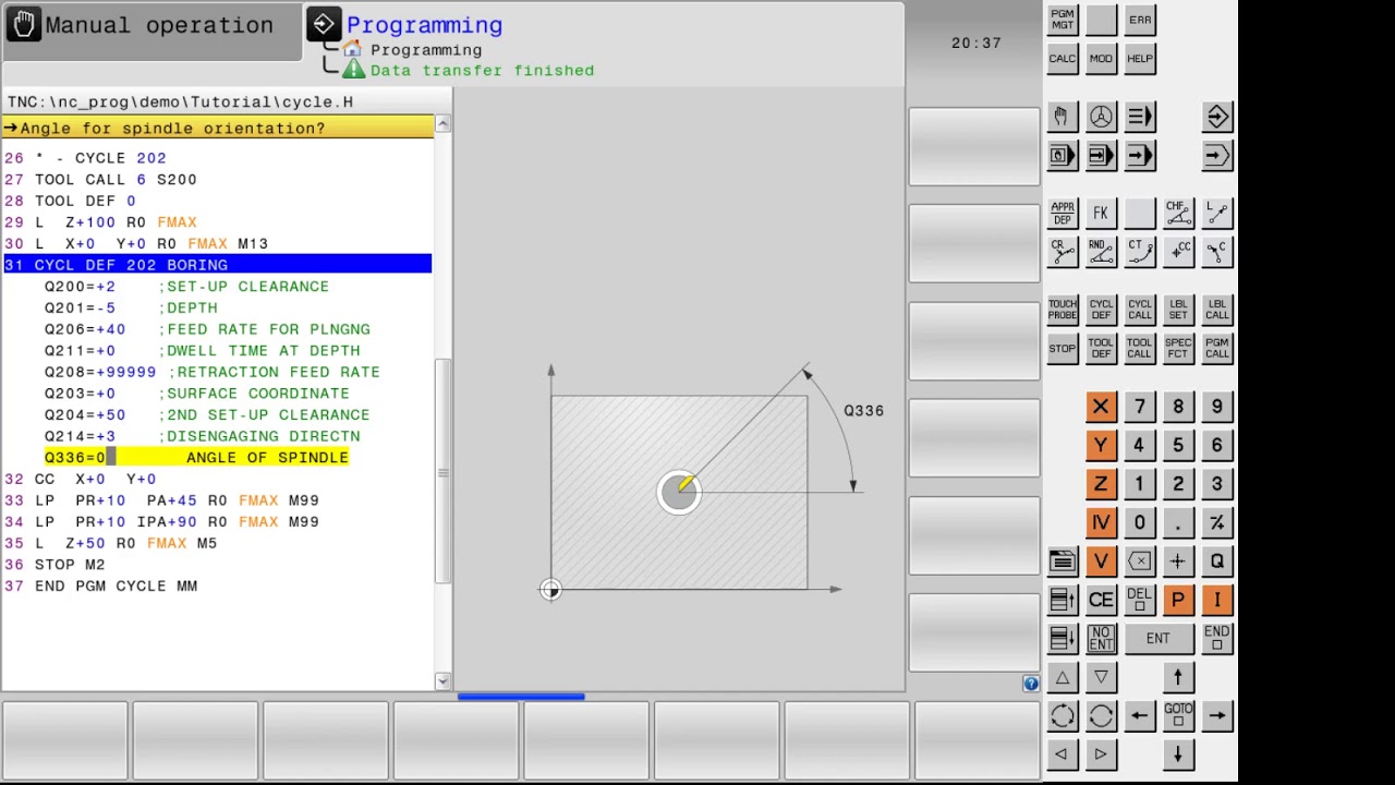 HEIDENHAIN - iTNC 640 CYCLE 202   BORING