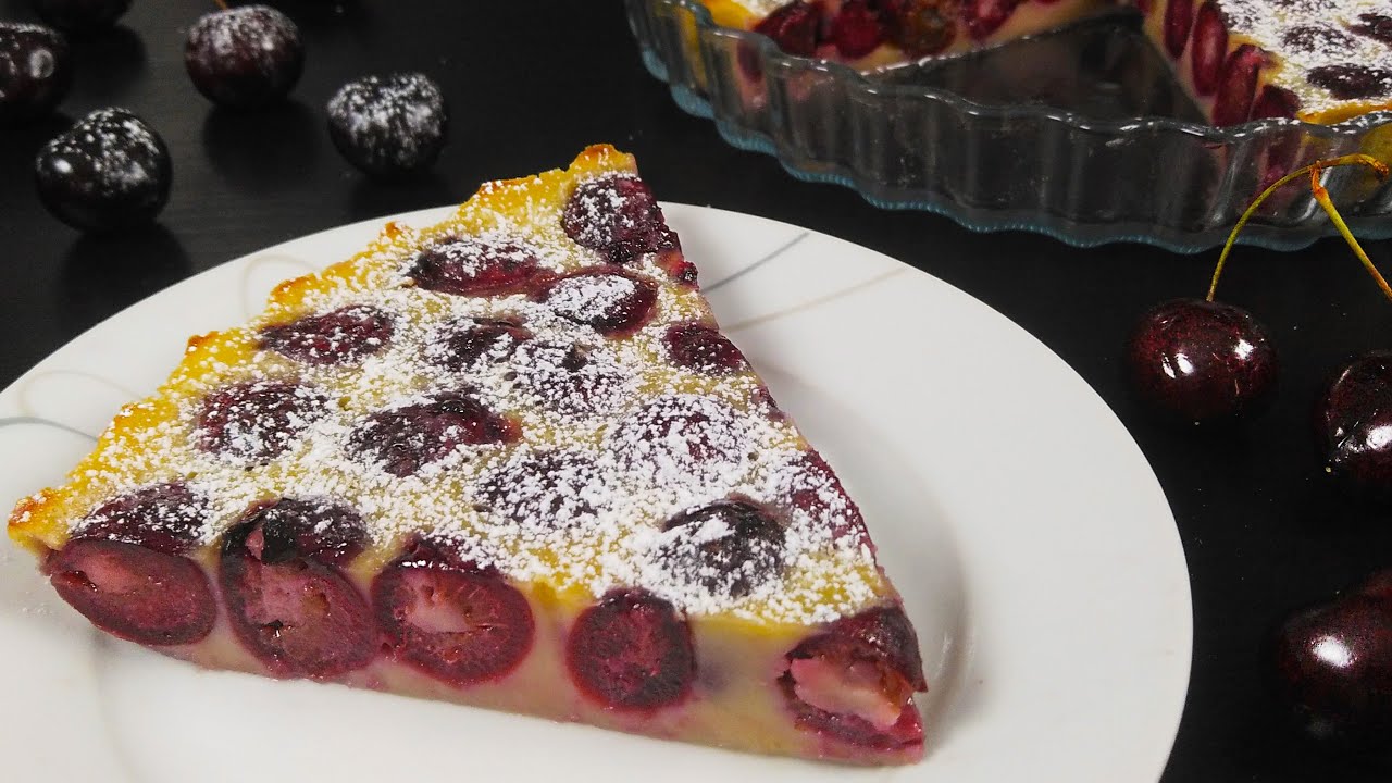 Cherry Clafloutis Recipe | Tarta Tradicional Francesa Con Cerezas