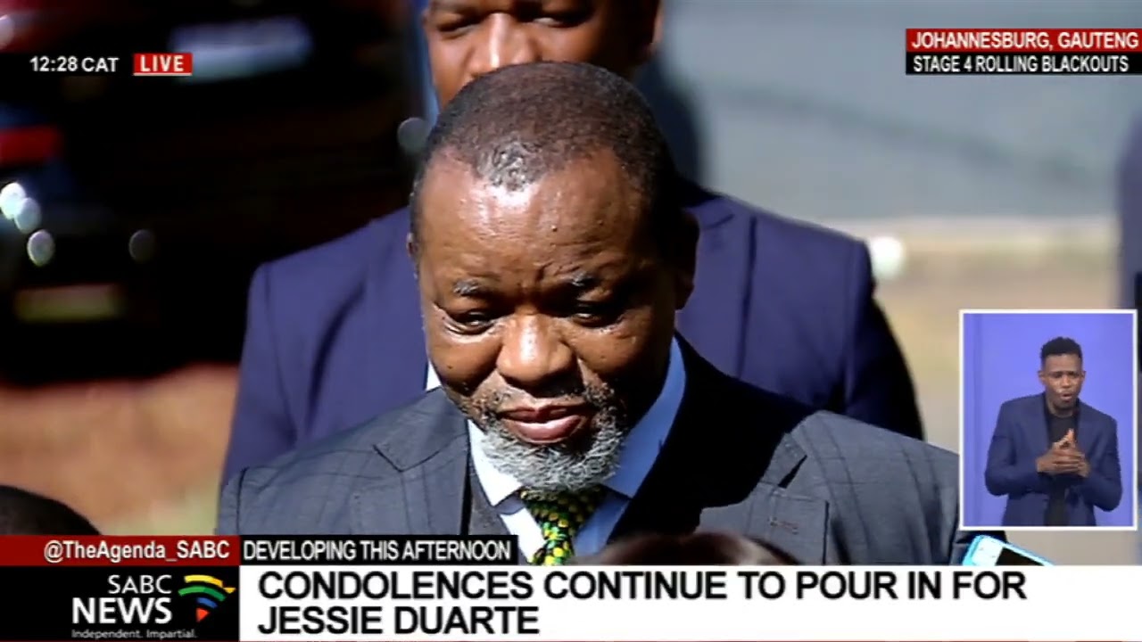 Jessie Duarte I Gwede Mantashe pays respects