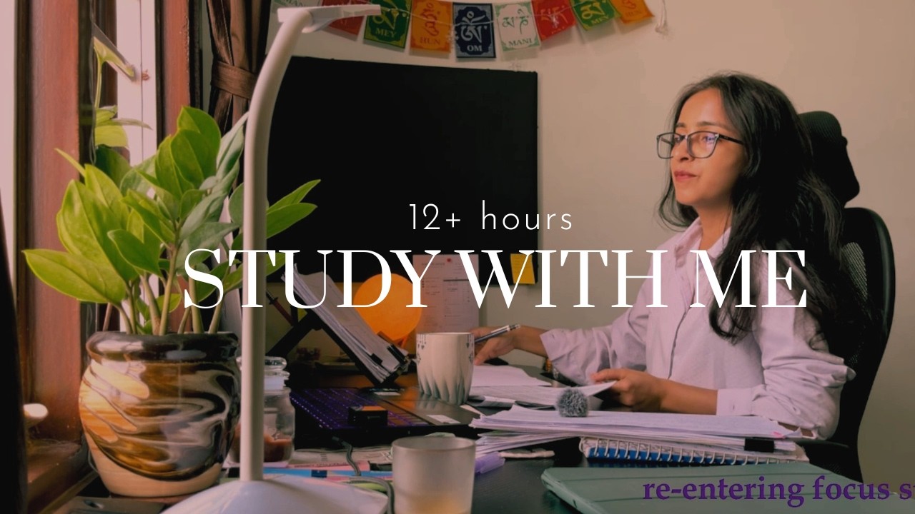 LIVE l Study with me l Let's get things done today l pomodoro -(lo-fi-rain) cozy vibe📚🌻