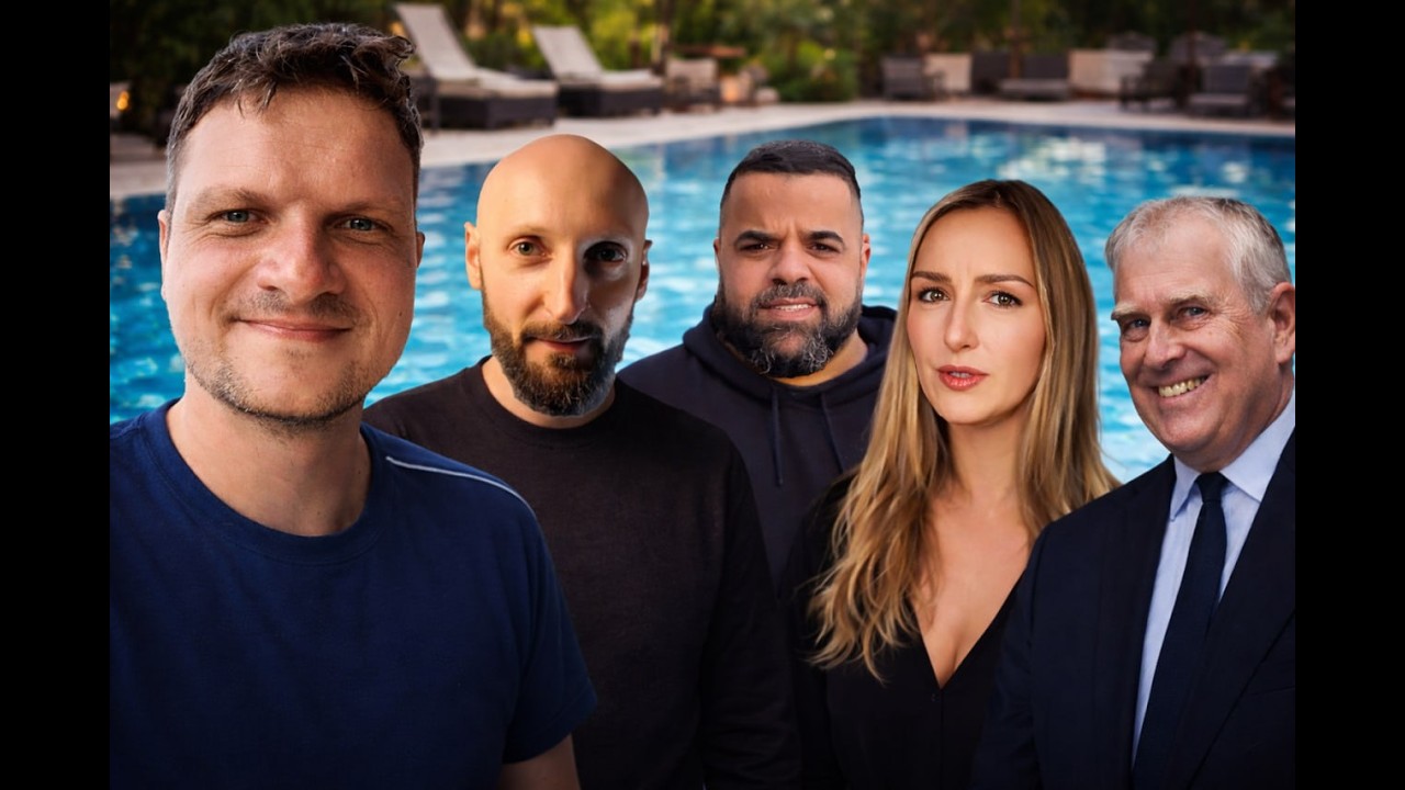 Talk vom Pool mit Ali Bumaye, Prinz Andrew, Alicia Joe und Alexander Stier