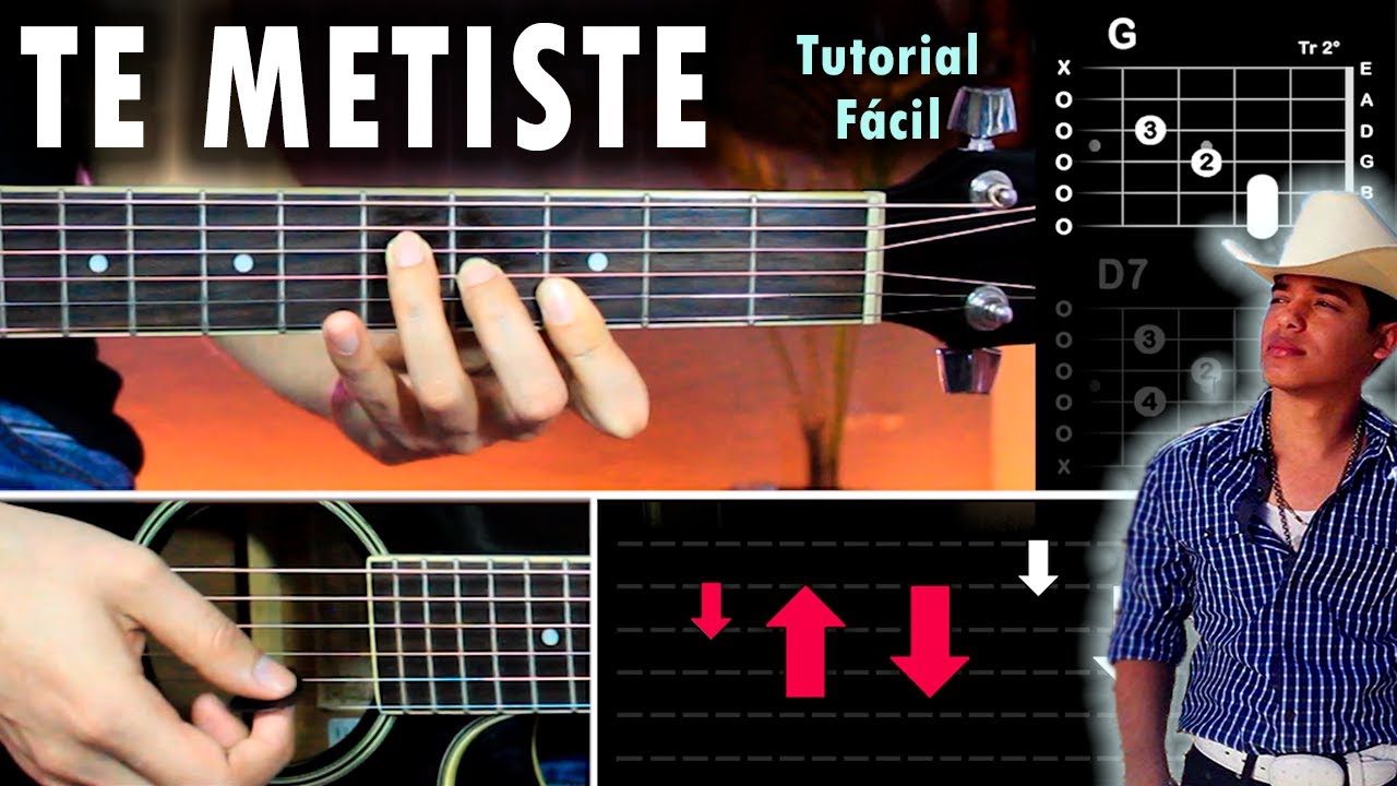 Te Metiste - Ariel Camacho GUITARRA Tutorial | Acordes